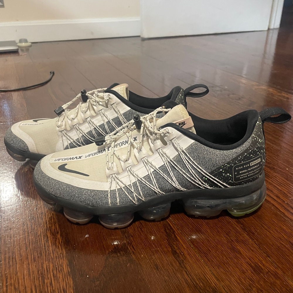 Nike Air VaporMax Utility Sneakers in Cream & Black